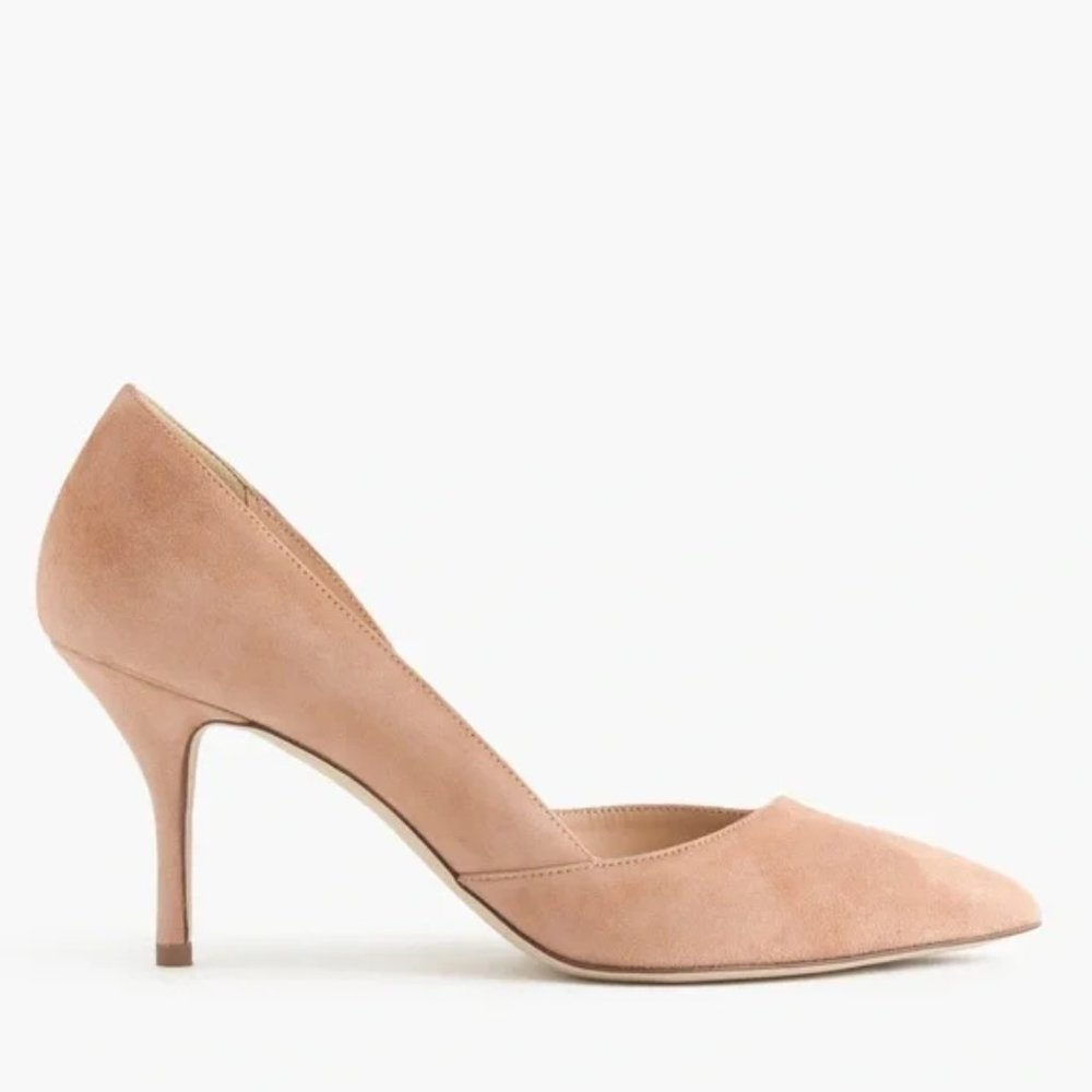 J. Crew Colette Suede D'Orsay Pumps - Size 10